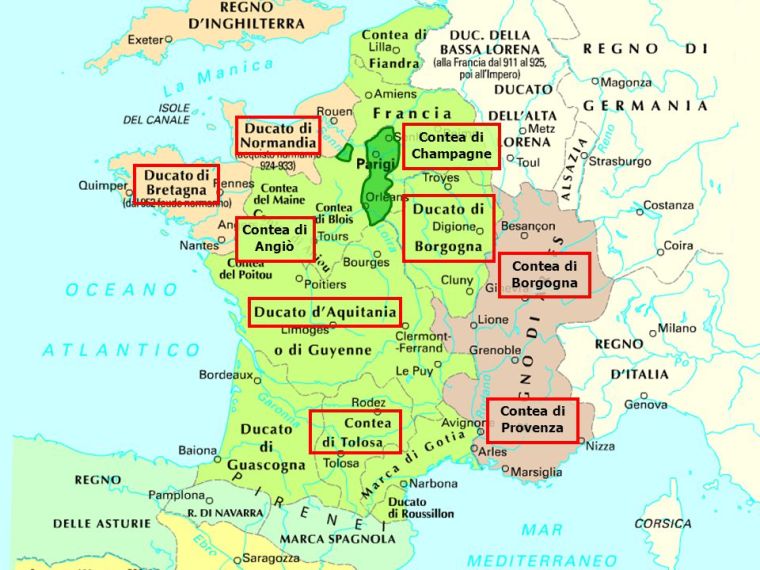 Contea di Champagne Contea di Angiò Contea di Borgogna Contea di Provenza